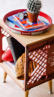 The Garage Fridge – Crate End Table